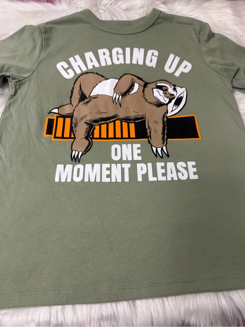 The Children’s Place Green Graphic T-Shirt Green - Boys Size M (7/8)
